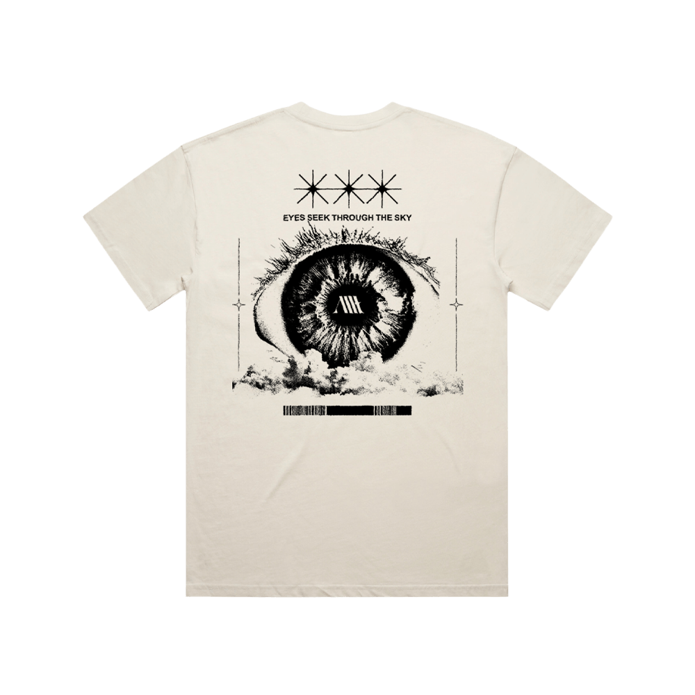 Eyes Seek Through The Sky Tee - Faded Ecru