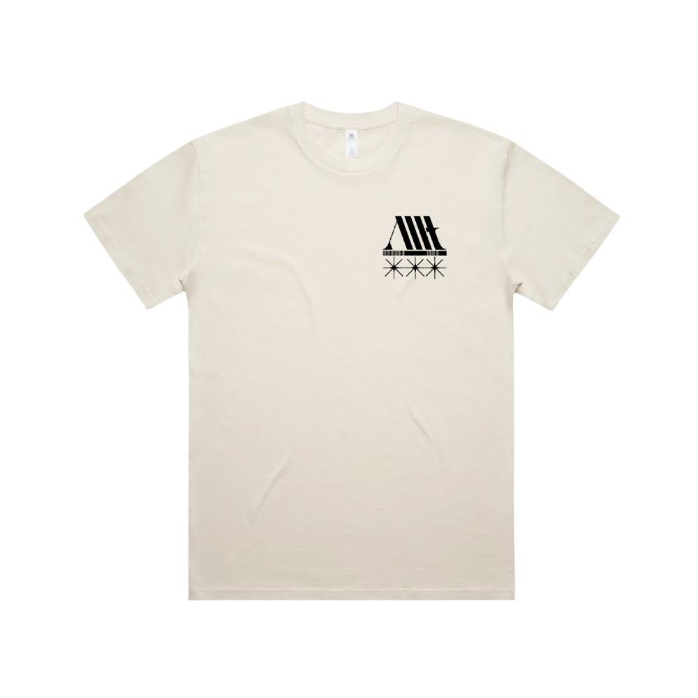 Eyes Seek Through The Sky Tee - Faded Ecru