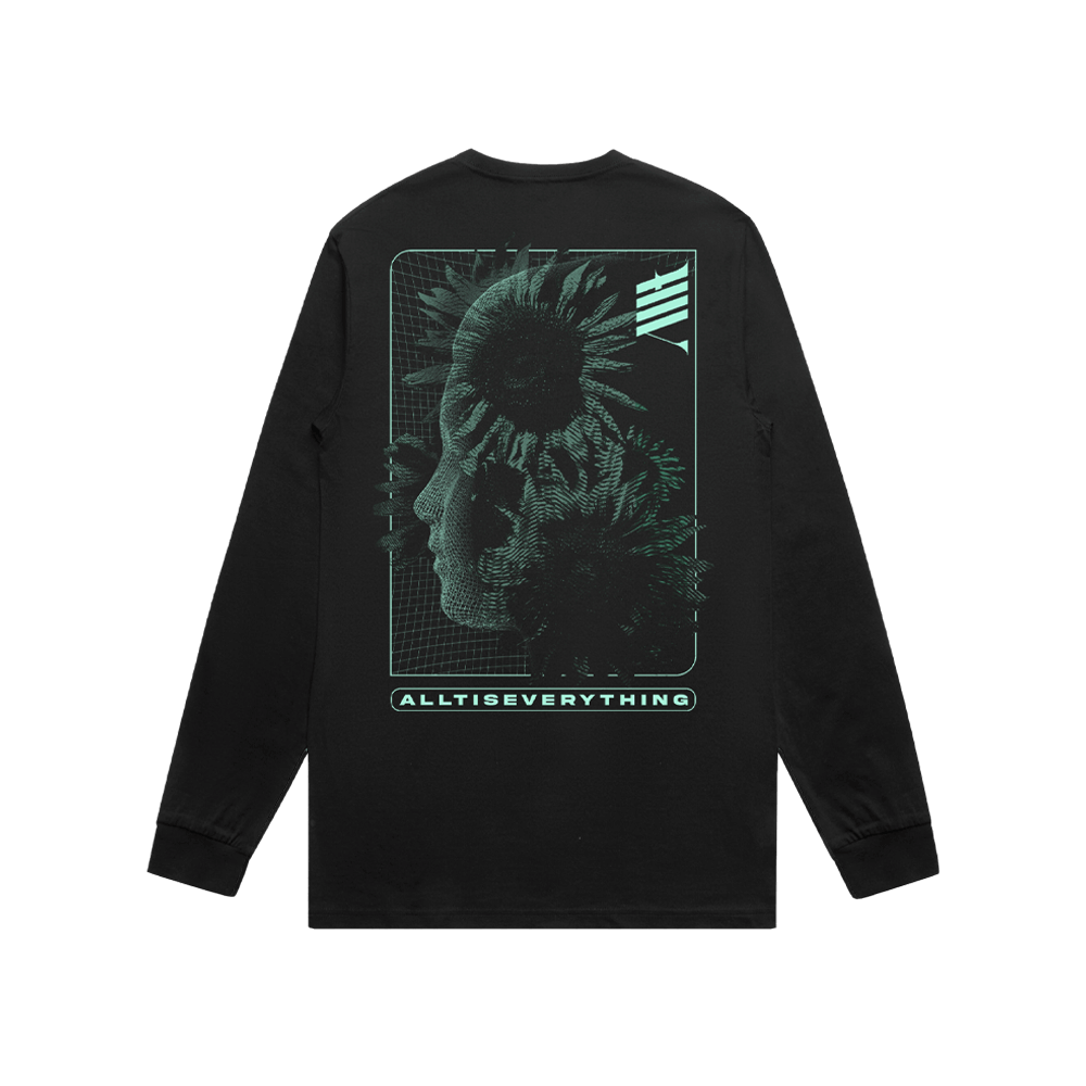 Flower Face Longsleeve - Black