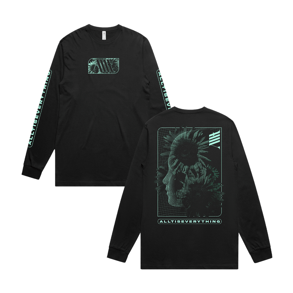 Flower Face Longsleeve - Black